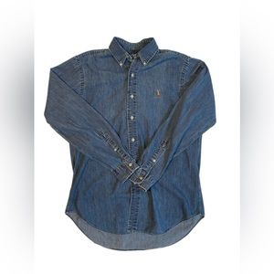 POLO RALPH LAUREN
Men's Classic-Fit Denim Shirt: Size M